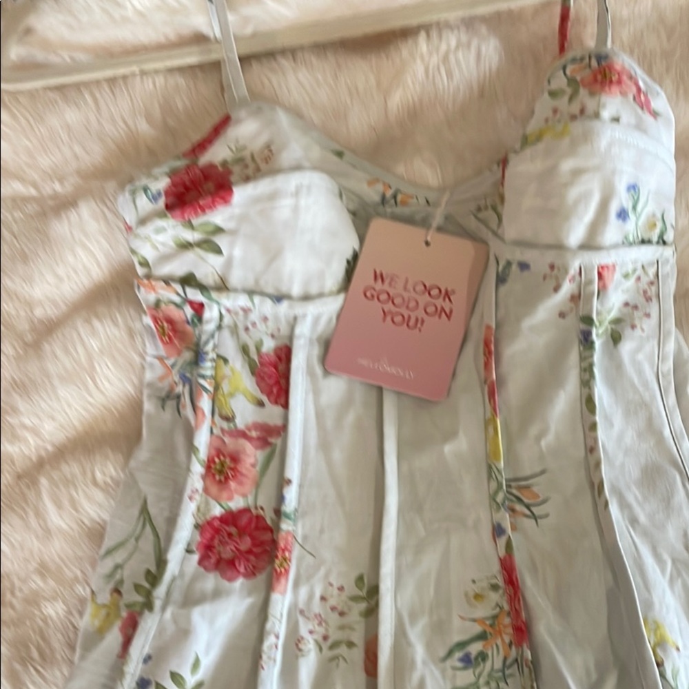 Hello Molly White Cream Mini Sundress #12 - Picture 6 of 6